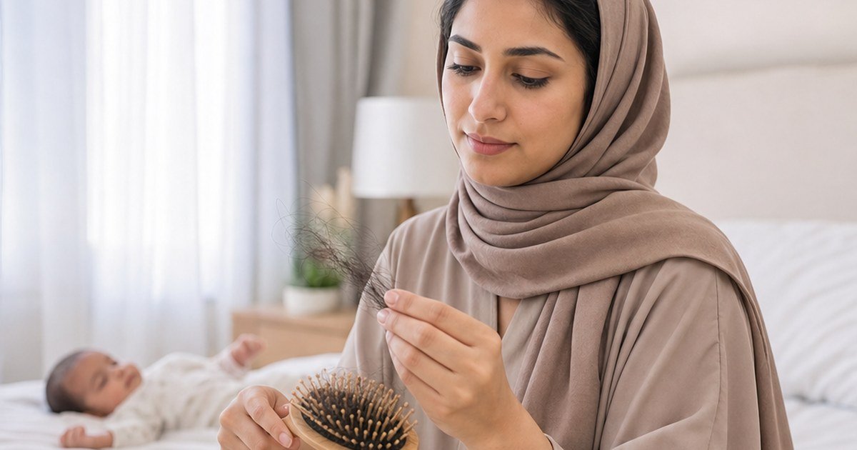تساقط الشعر بعد الولادة | متى يكون طبيعيًا ومتى يحتاج علاجًا؟ - صورة توضيحية 1