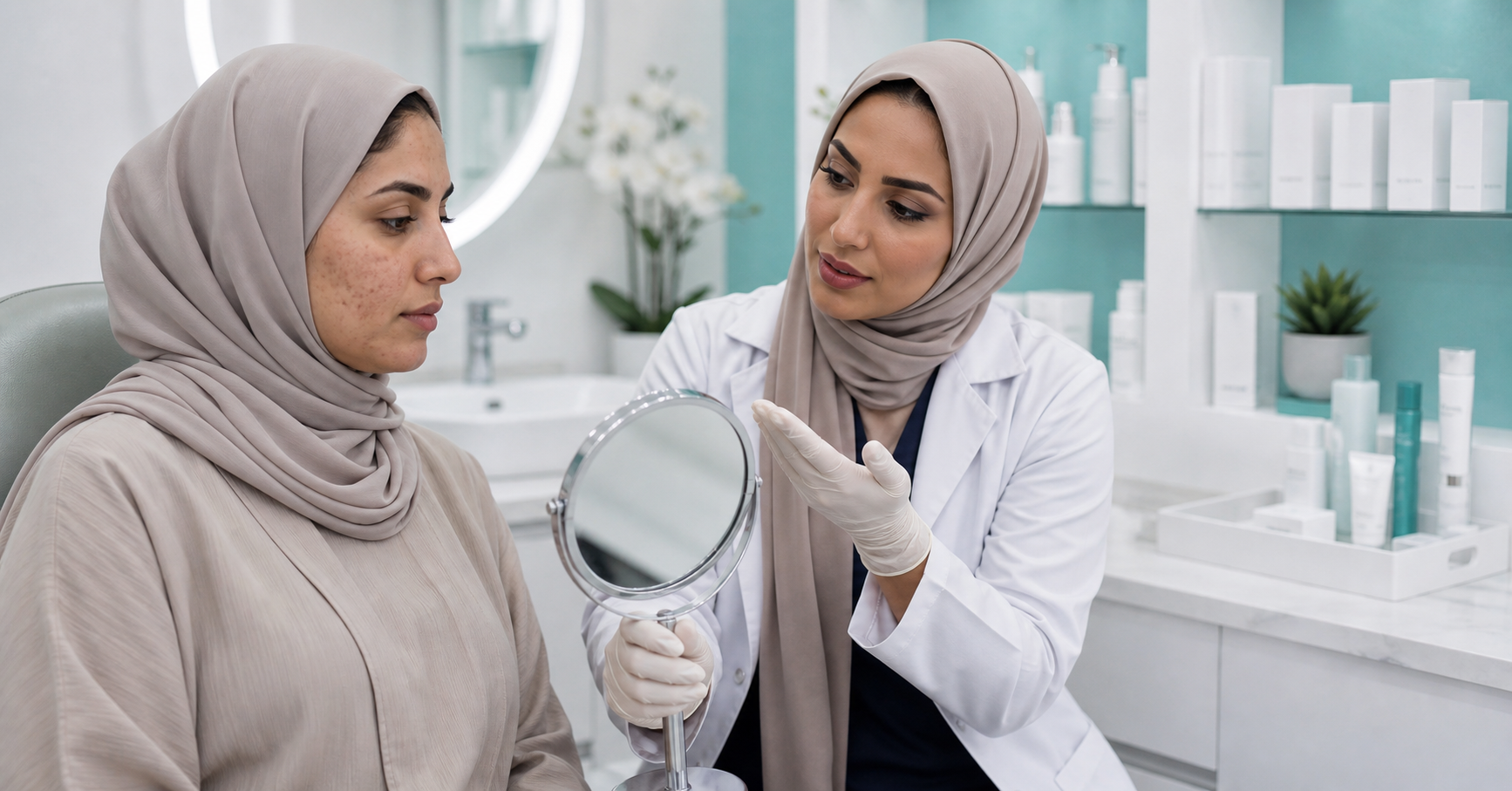 خيارات علاج تصبغات ما بعد حب الشباب ضمن تقييم جلدي