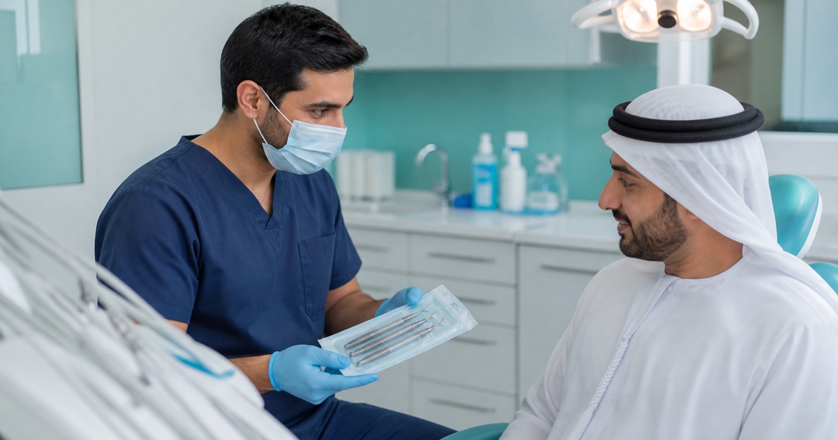 مناقشة خطة العلاج في عيادة أسنان برأس الخيمة