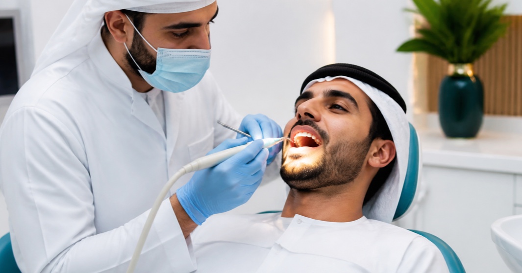 إزالة الجير لدى طبيب الأسنان