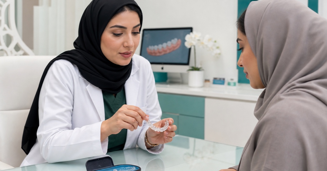 شرح التقويم الشفاف للمريضة
