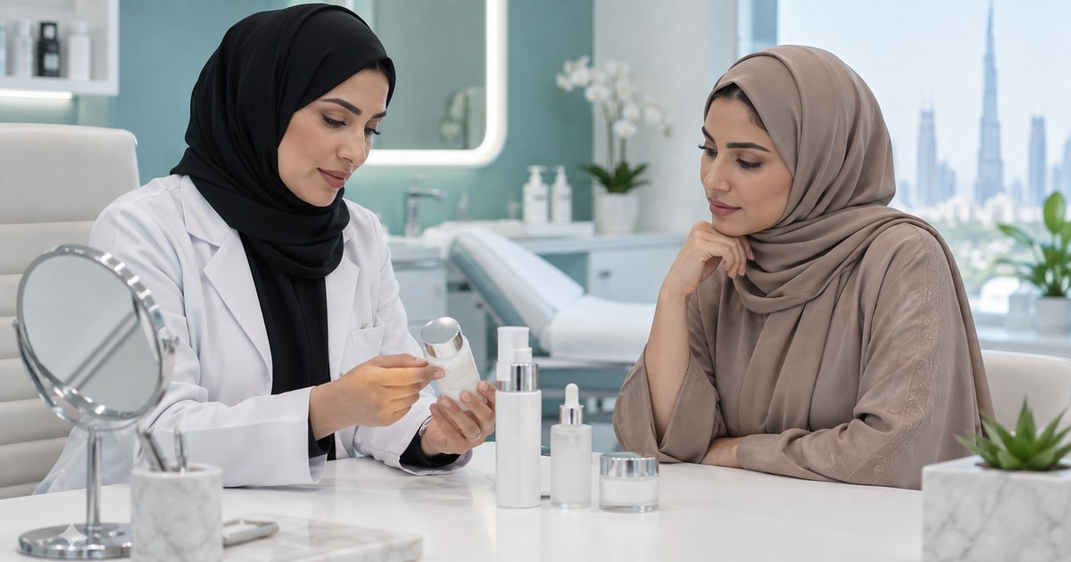 Contact dermatitis from beauty products consultation