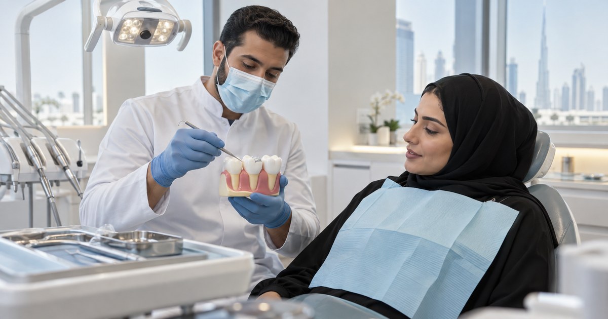 Lost dental filling restoration consultation at Basmat Al Hayat Medical Center