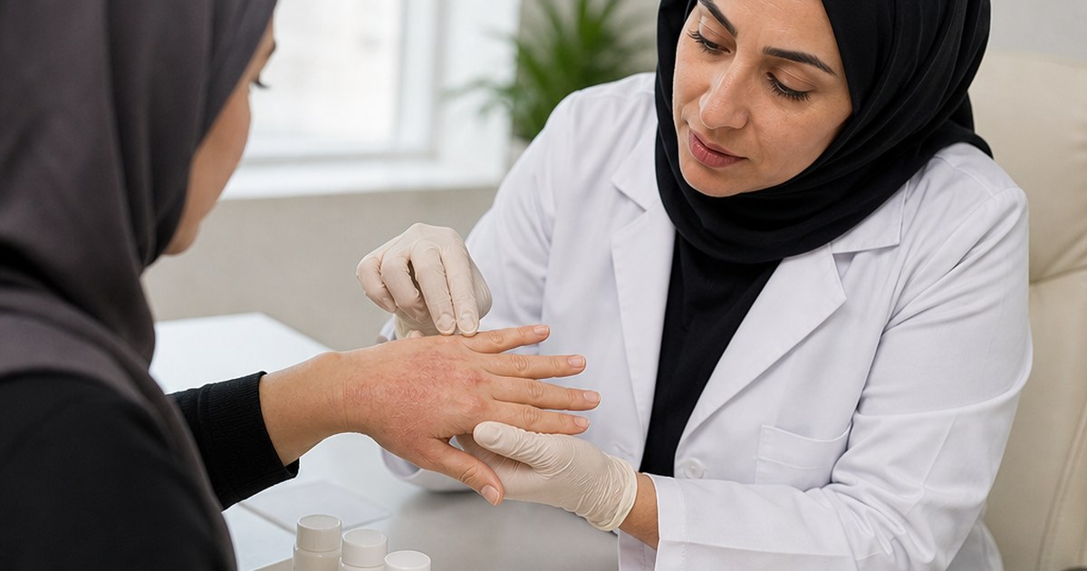 إكزيما اليدين في الإمارات | الأسباب والعناية ومتى تحتاج طبيبًا؟ - صورة توضيحية 2